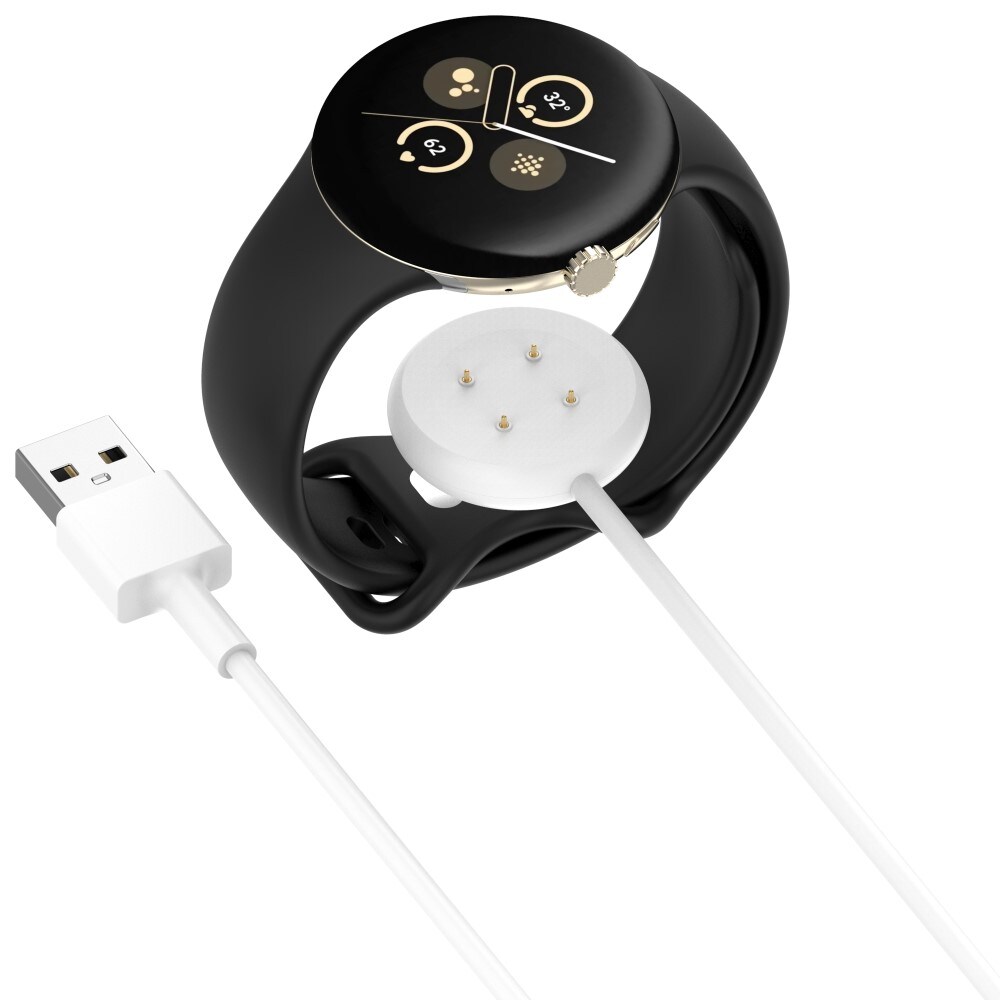 Google Pixel Watch 2 Magnetisk opladningskabel 1m, Hvid