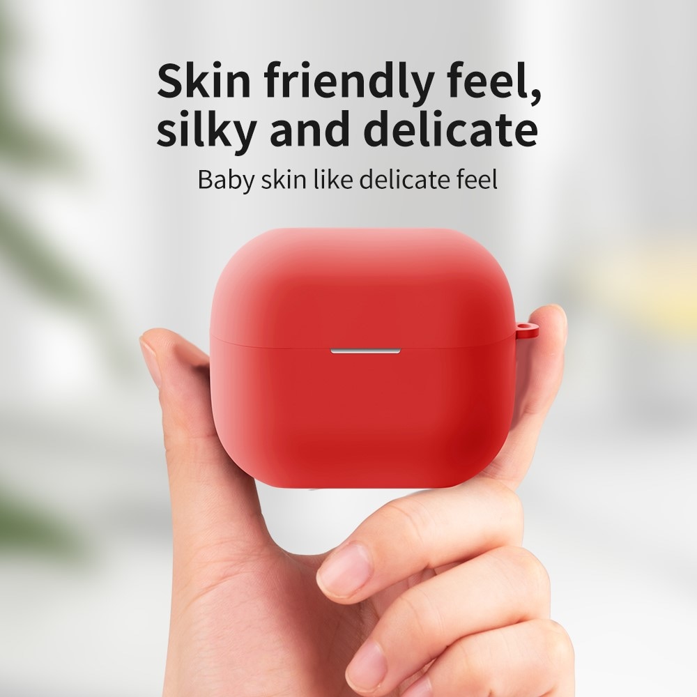 Samsung Galaxy Buds 3 Pro Silikonecover + karabinhage, Hvid