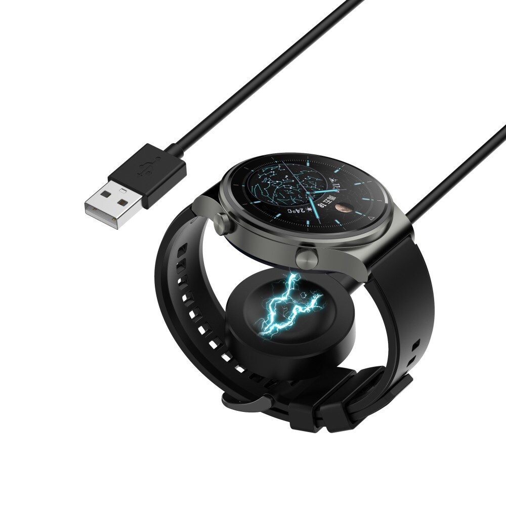 Huawei Watch 4 Pro Magnetisk opladningskabel 1m, Sort