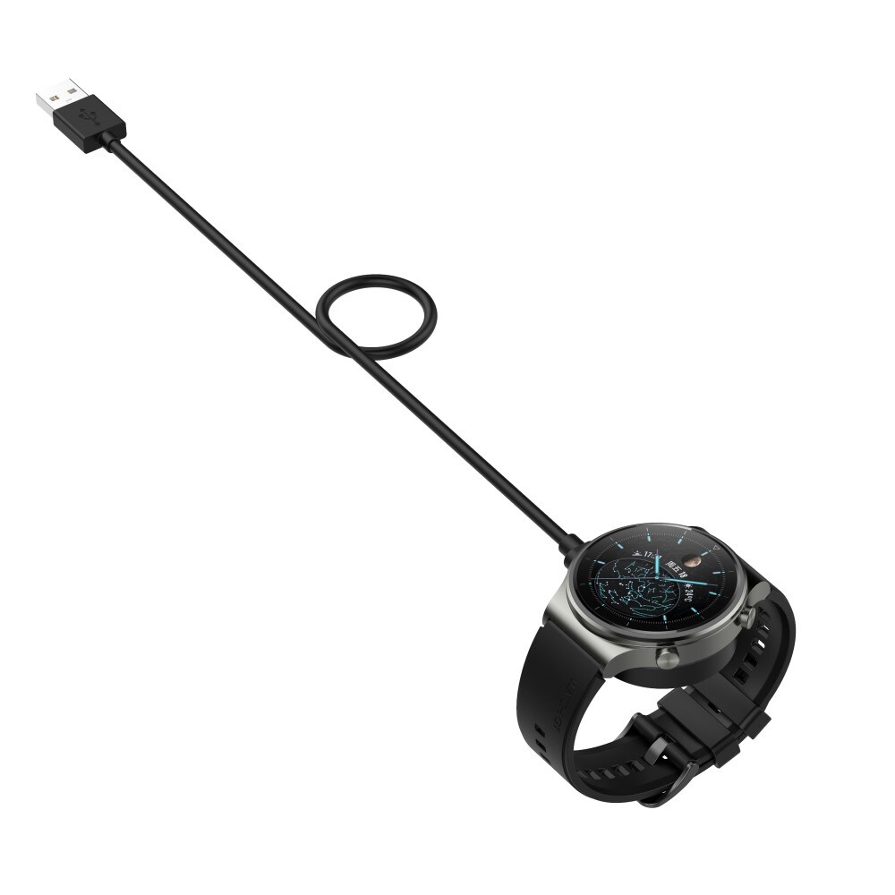 Huawei Watch 4 Pro Magnetisk opladningskabel 1m, Sort