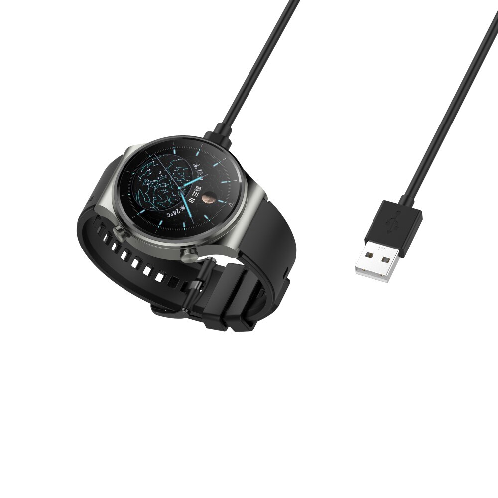 Huawei Watch 4 Pro Magnetisk opladningskabel 1m, Sort