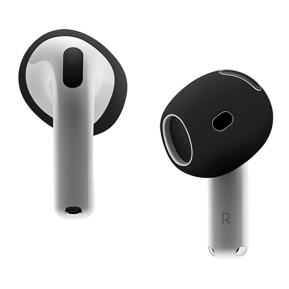 Apple AirPods 4 Ear Pads i silikone, Sort