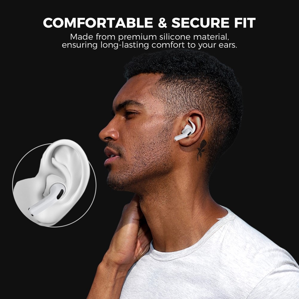 Apple AirPods 4 Sporty Ear Hooks, Hvid