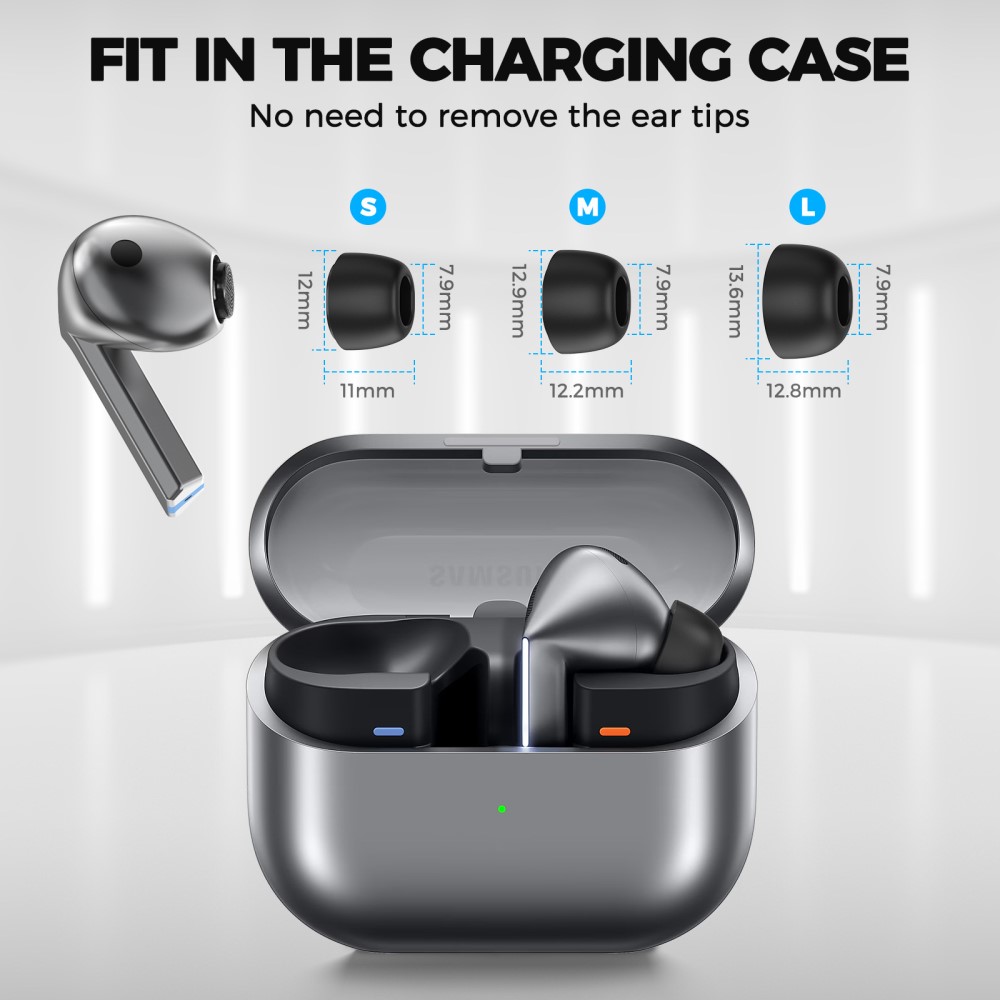 Samsung Galaxy Buds 3 Pro  Ear Tips i memory foam - str. S/M/L
