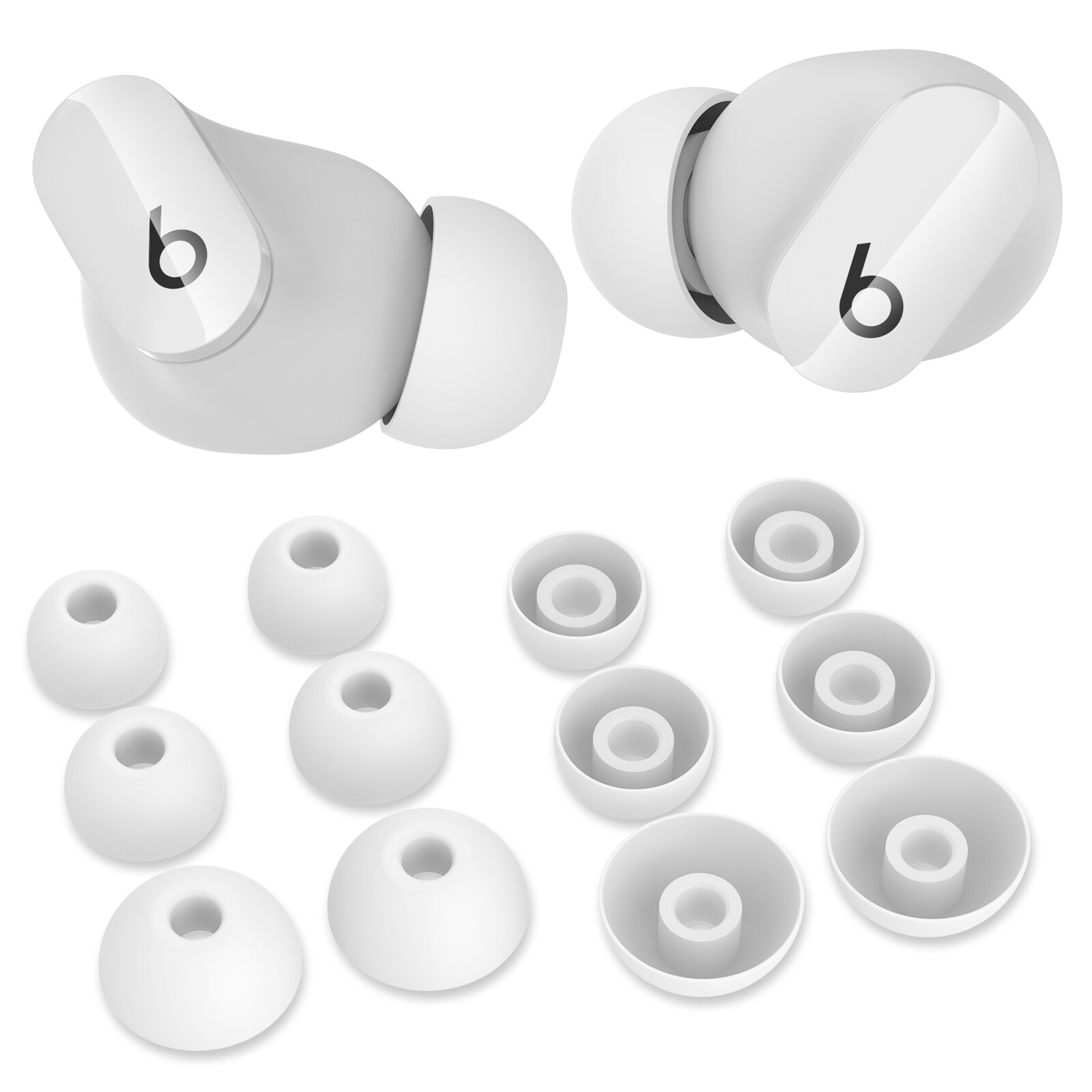 Beats Studio Buds 3-pak silikone Ear Tips, Hvid