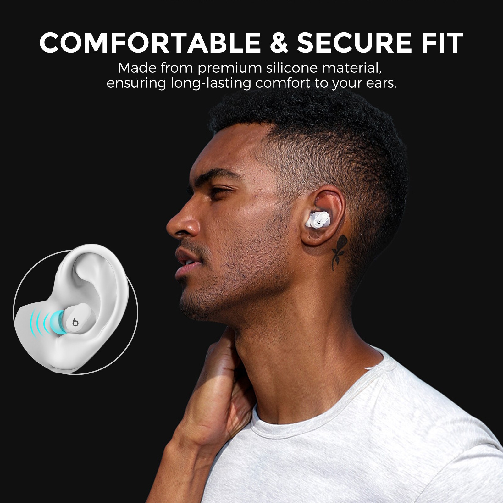 Beats Studio Buds 3-pak silikone Ear Tips, Hvid