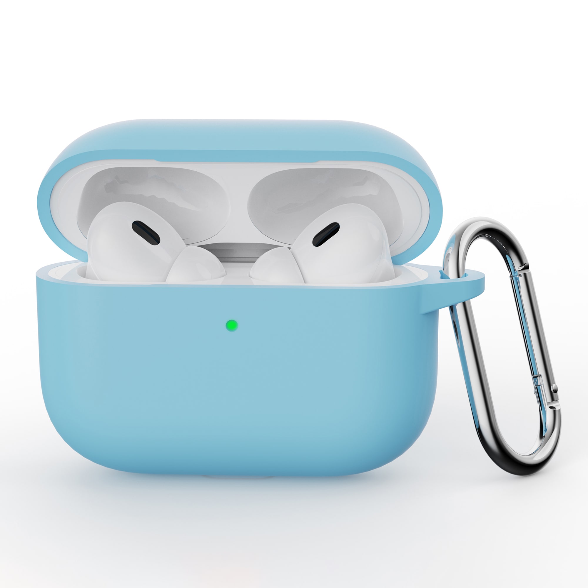 Apple AirPods Pro 3 Silikonecover + karabinhage, Blå