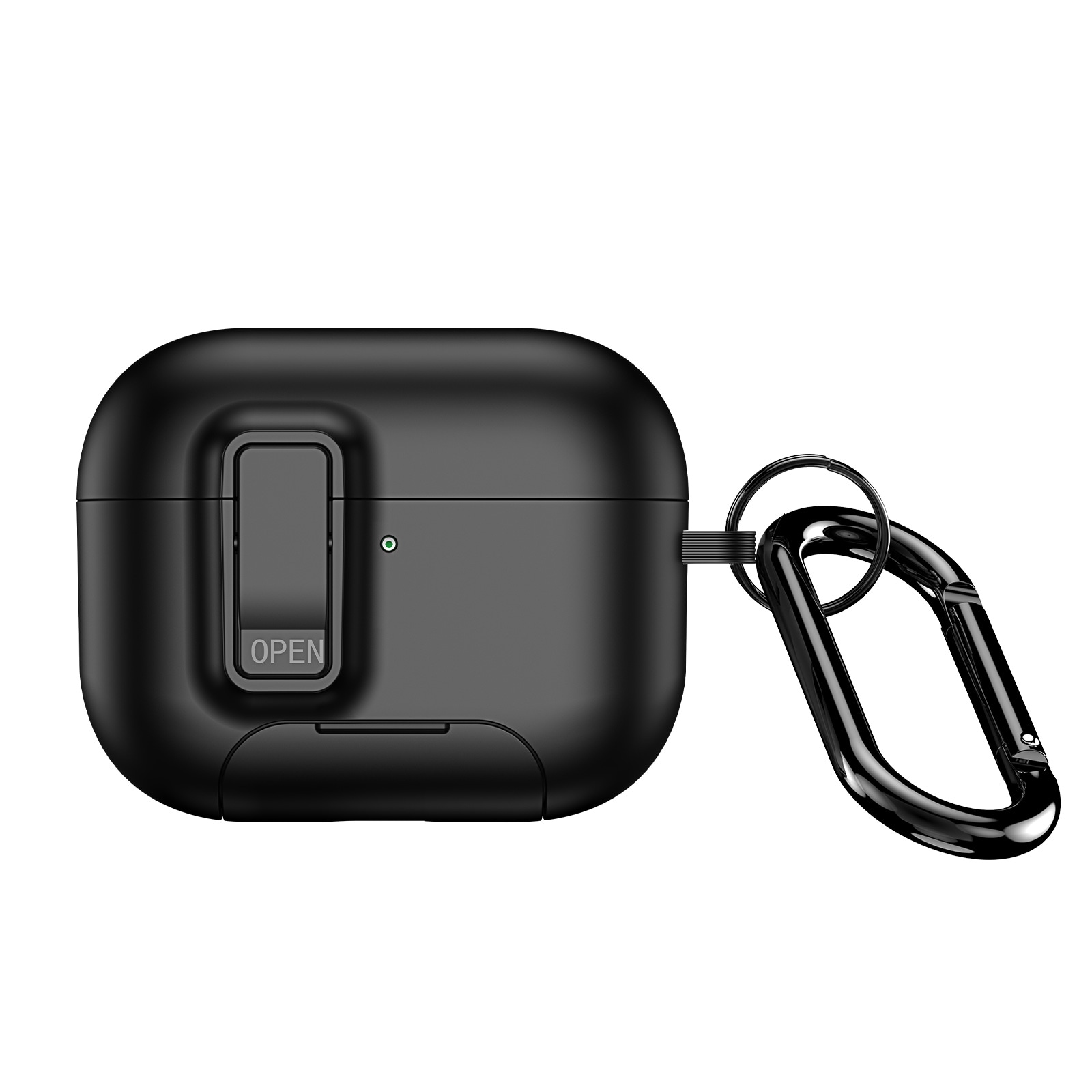 Apple AirPods Pro 3 Etui med karabinhage og stativfunktion, Sort