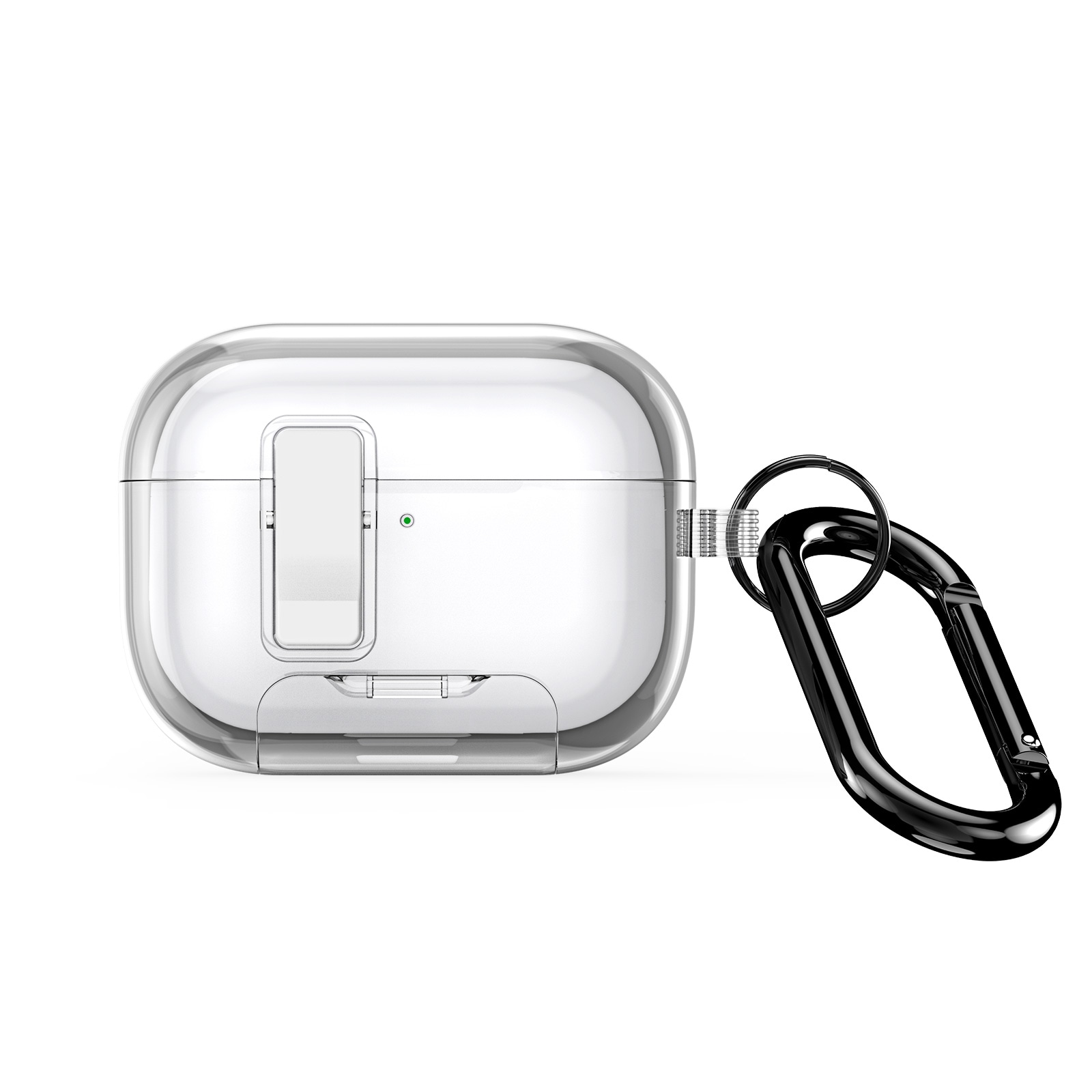 Apple AirPods Pro 3 Etui med karabinhage og stativfunktion, Gennemsigtig