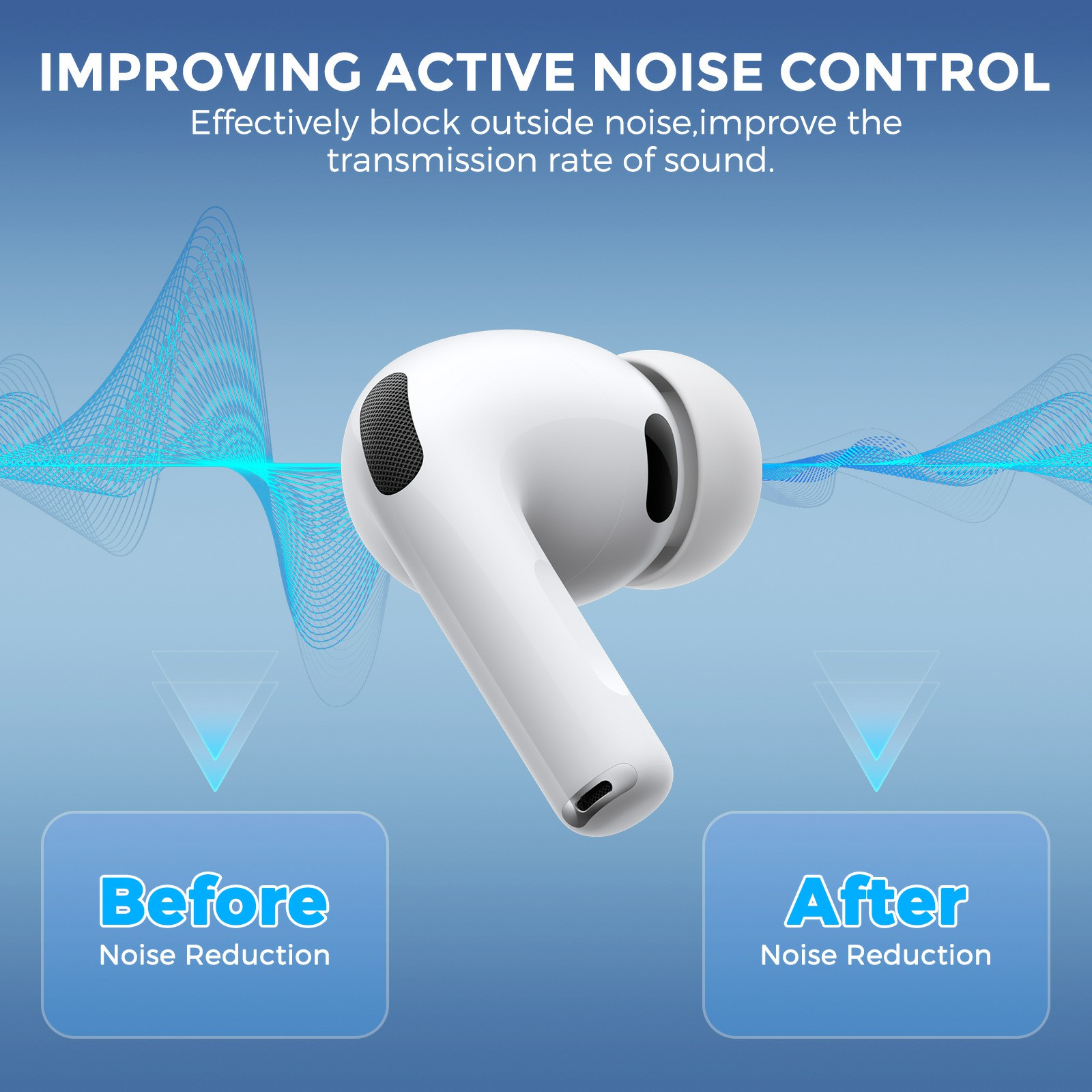 Apple AirPods Pro 3 Ear Tips - str. S, Hvid