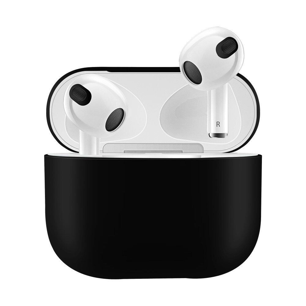 Apple AirPods 3 Tyndt silikonecover, Sort