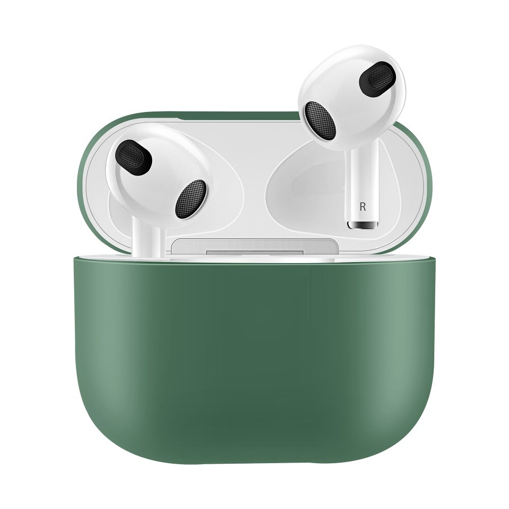 Apple AirPods 3 Tyndt silikonecover, Grøn