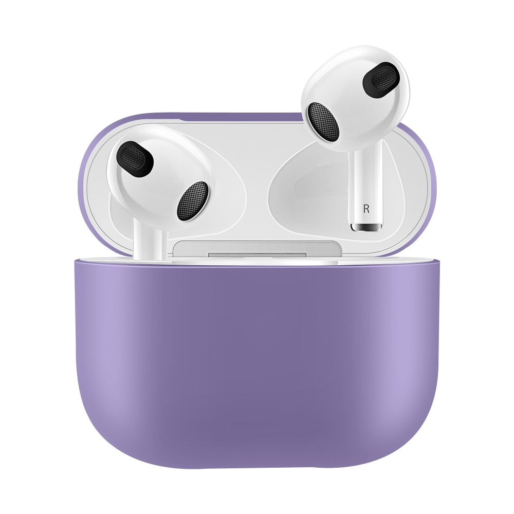 Apple AirPods 3 Tyndt silikonecover, Lilla
