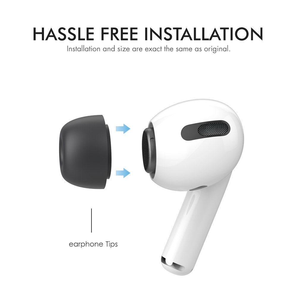 Apple AirPods Pro 2 Ear Tips – str. M, Sort