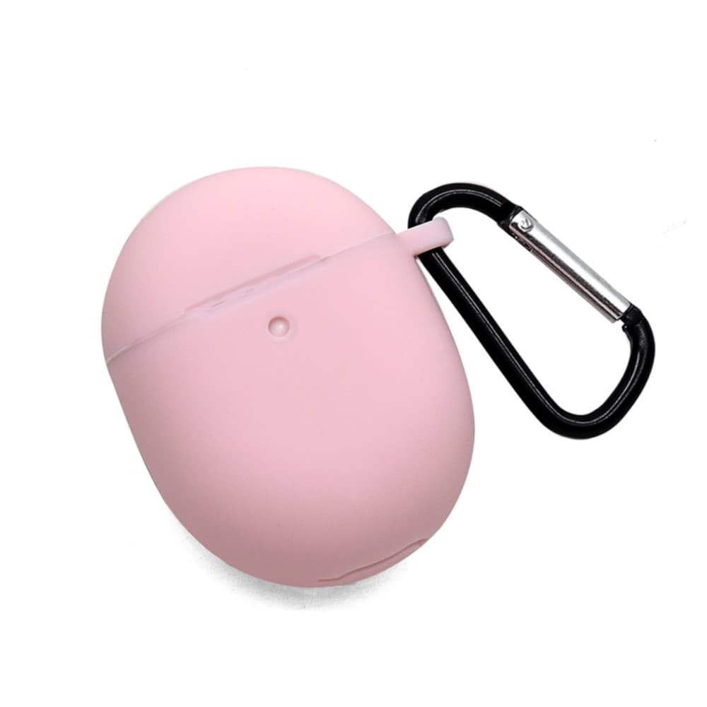 Google Pixel Buds Pro Silikonecover + karabinhage, Lyserød