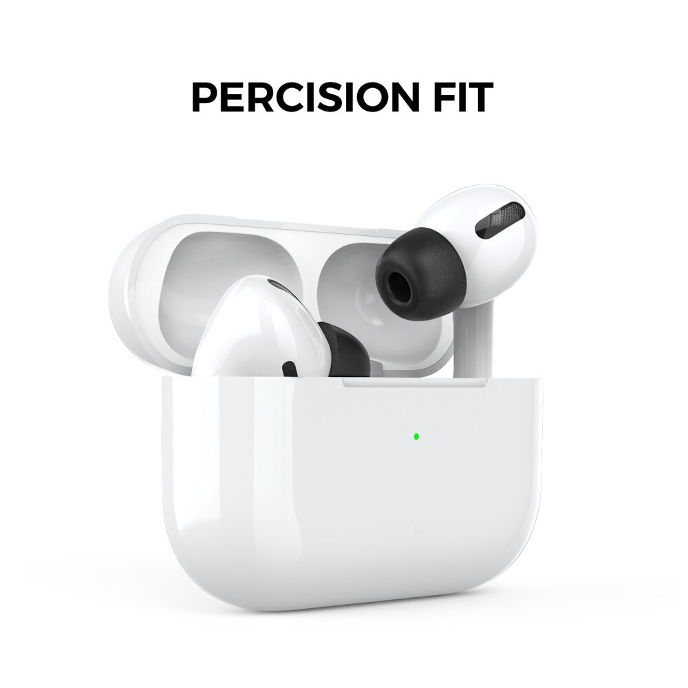 Apple AirPods Pro (3-pak) Ear Tips i memory foam - str. M, Sort