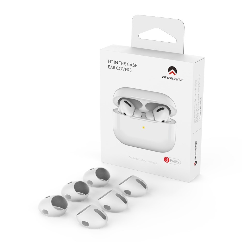 Apple AirPods Pro 3-pak Ear Pads i silikone, Hvid