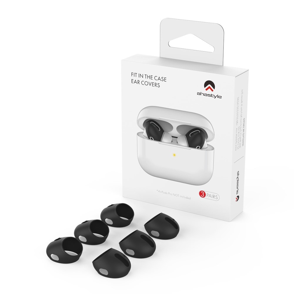 Apple AirPods Pro 3-pak Ear Pads i silikone, Sort