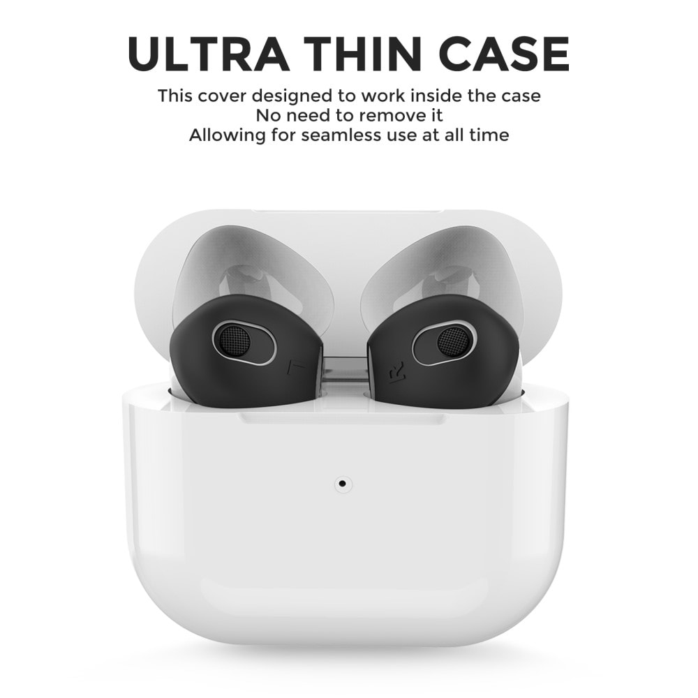  AirPods 3 3-pak Ear Pads i silikone, Sort