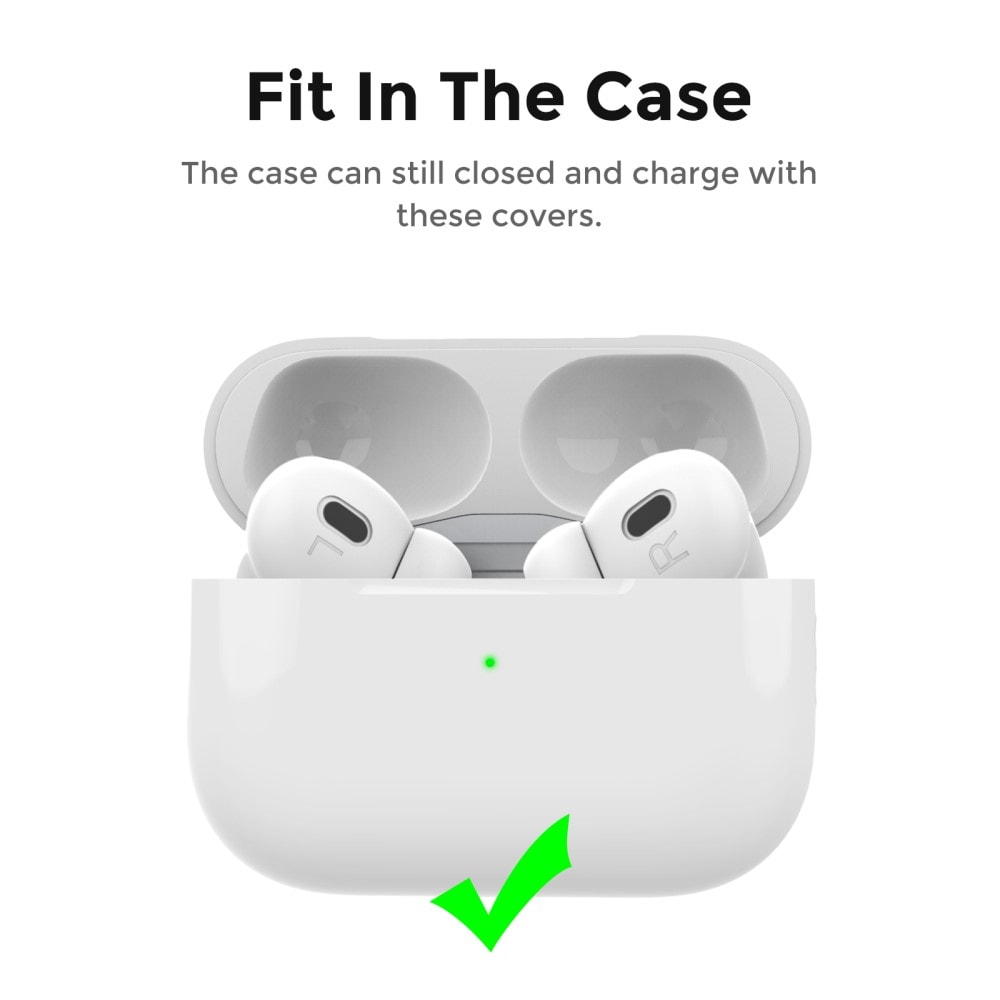 Apple AirPods Pro 2 Ear Pads i silikone, Hvid