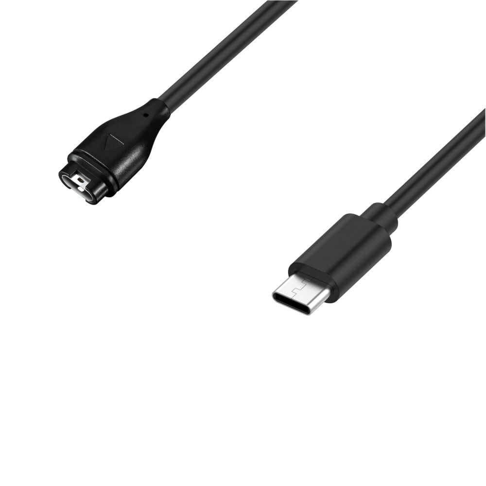 Garmin Venu Sq/Sq 2 Opladningskabel USB-C 1m Sort