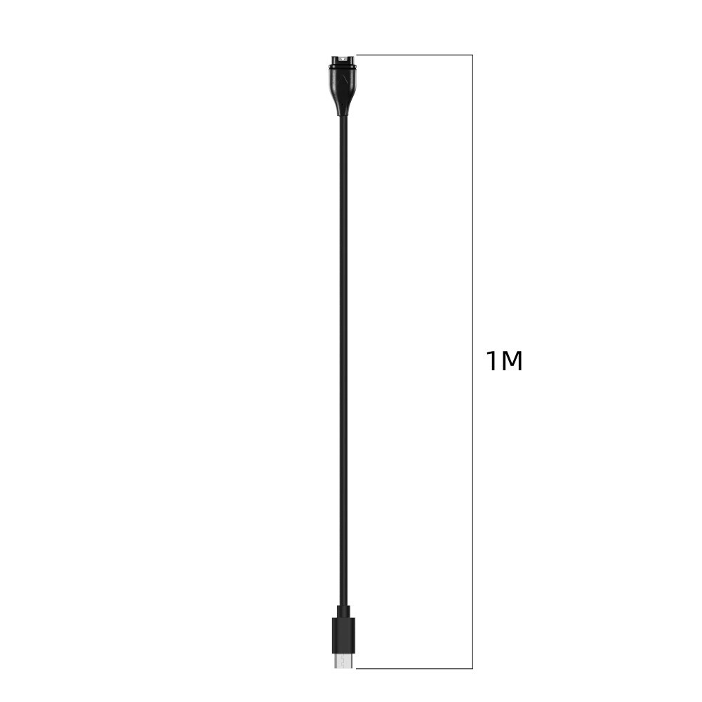 Garmin Venu Sq/Sq 2 Opladningskabel USB-C 1m Sort