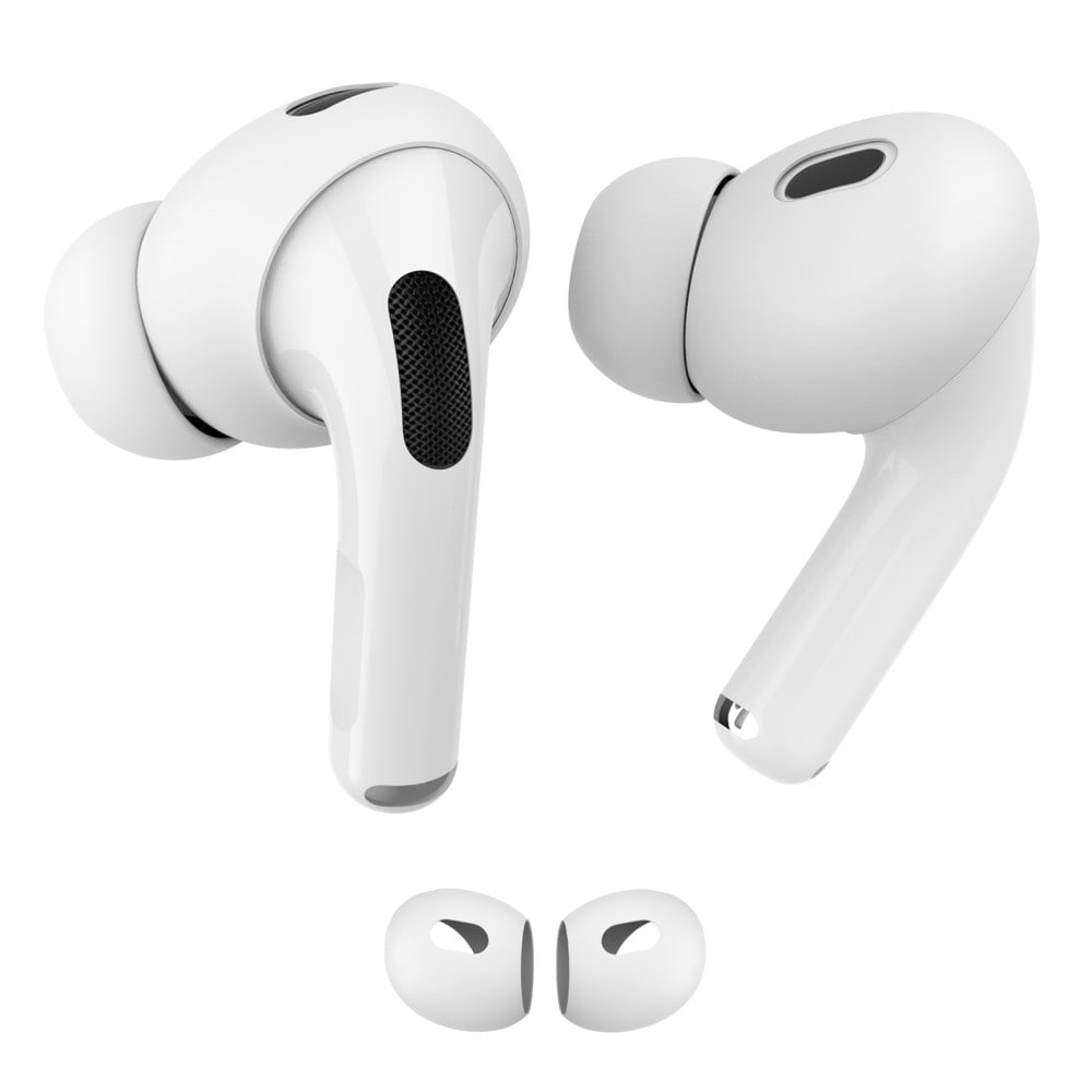 Apple AirPods Pro 2 Ear Pads i silikone, Hvid
