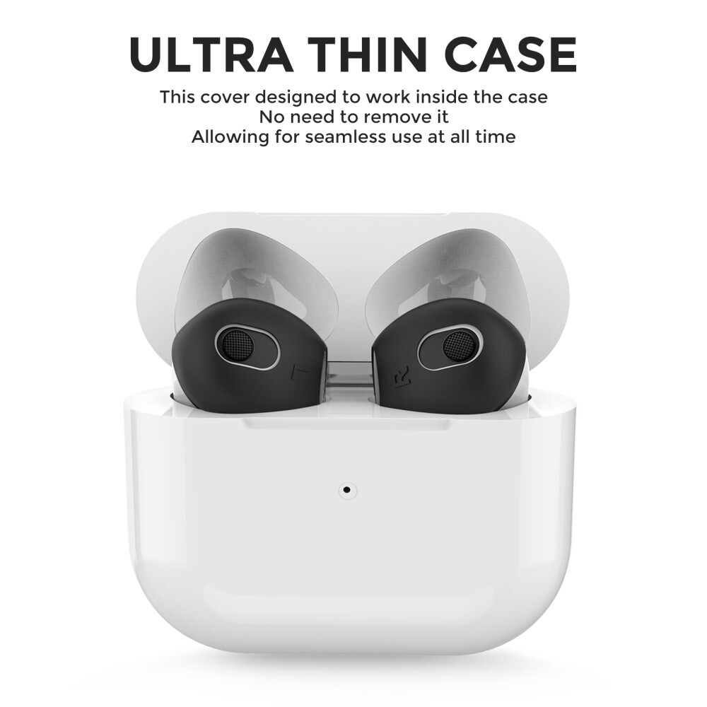 Apple AirPods 3 Ear Pads i silikone, Sort