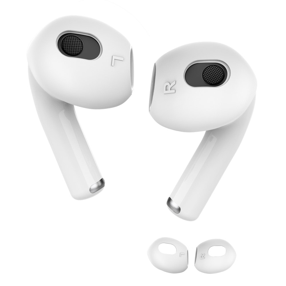 Apple AirPods 3 Ear Pads i silikone, Hvid