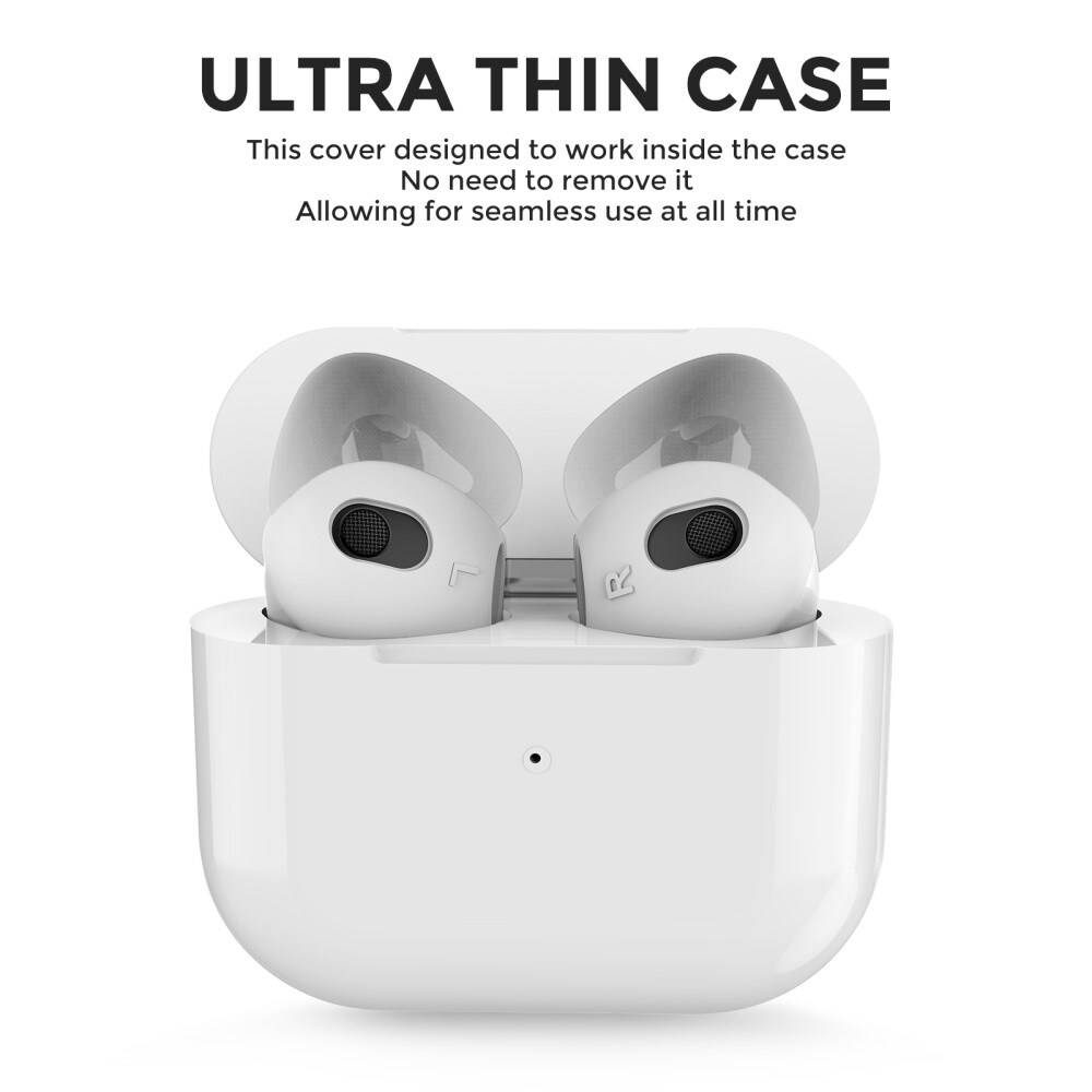 Apple AirPods 3 Ear Pads i silikone, Hvid