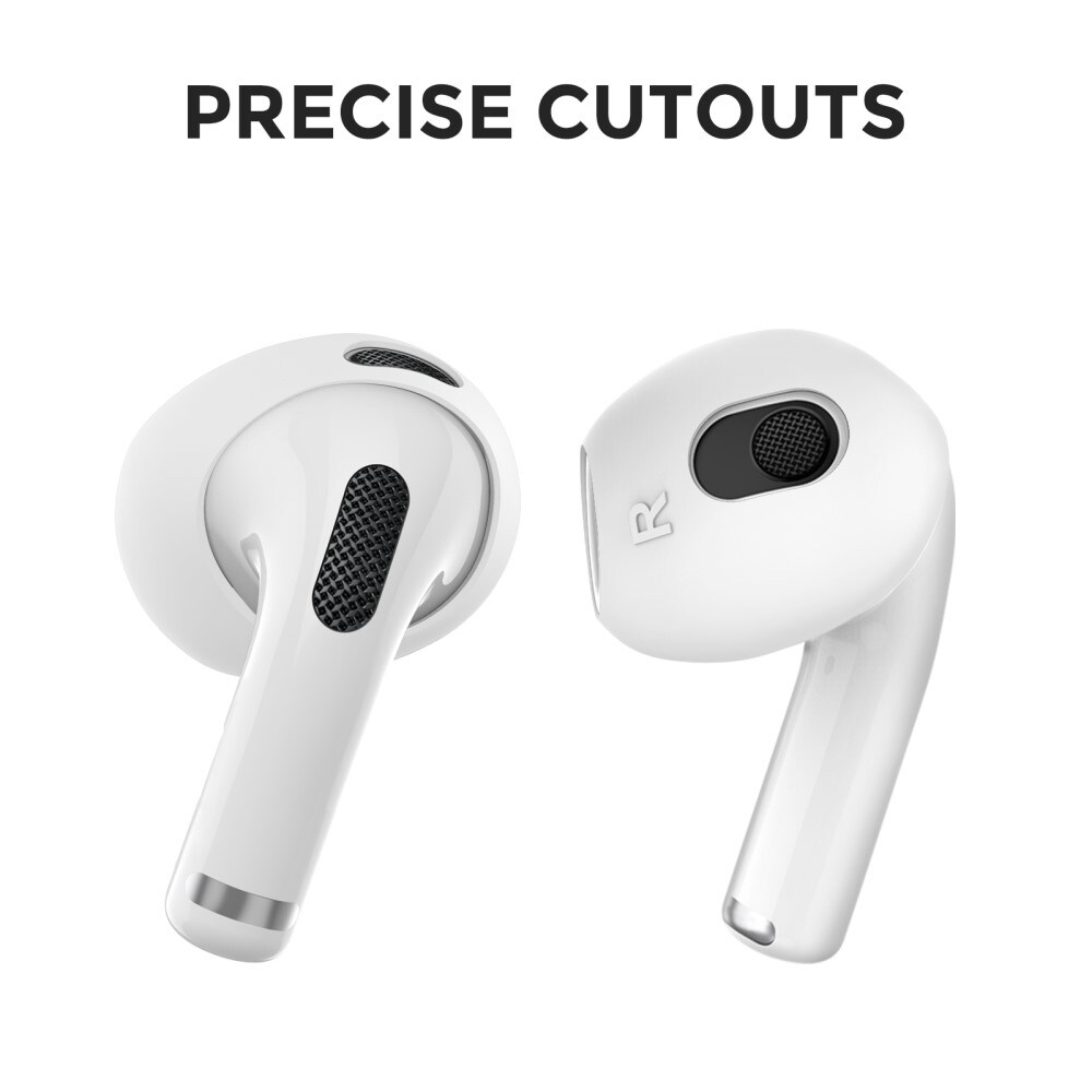 Apple AirPods 3 Ear Pads i silikone, Hvid