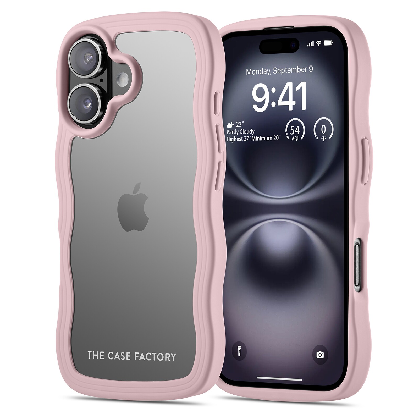 iPhone 16 The Wave Case, Lyserød