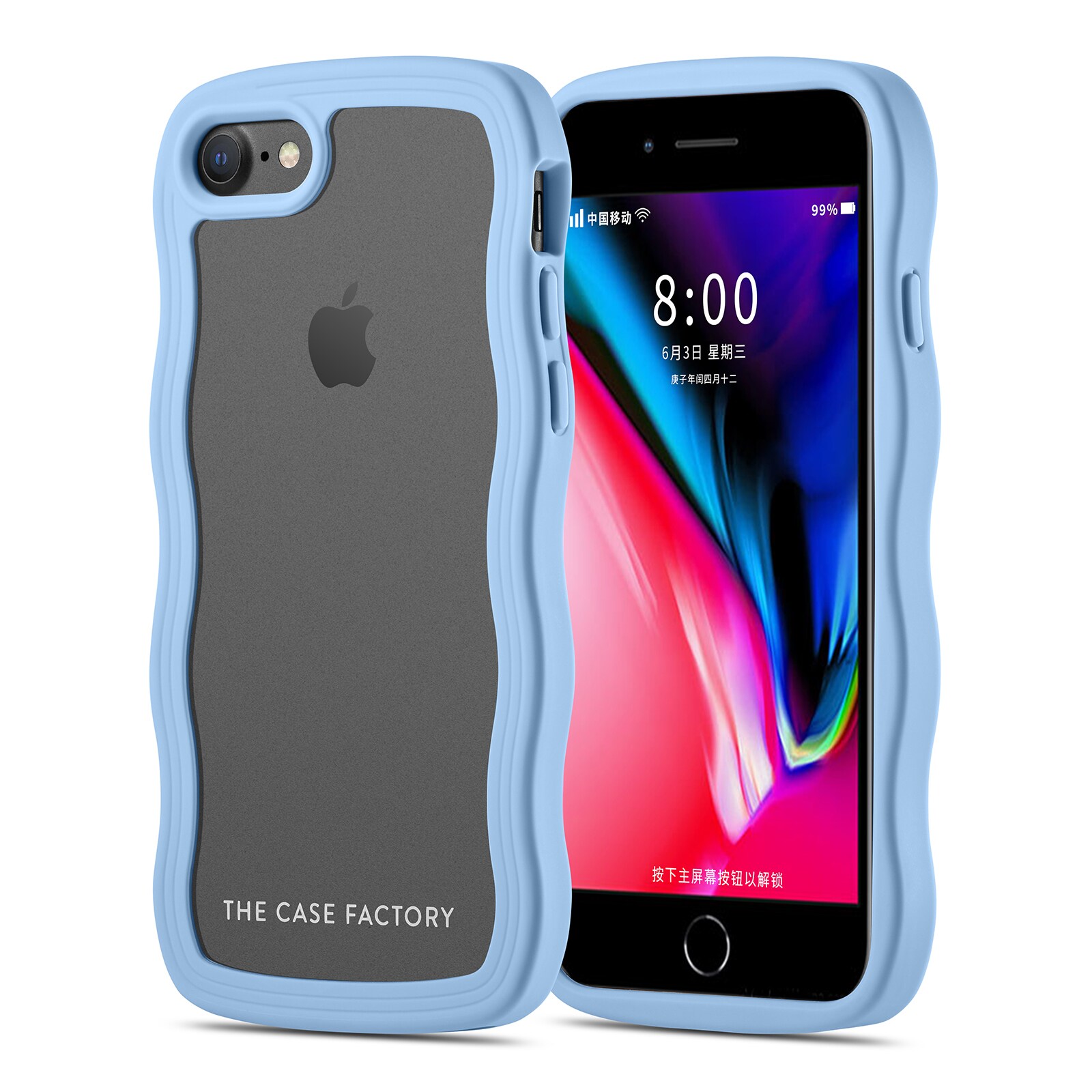 iPhone 8 The Wave Case, Blå