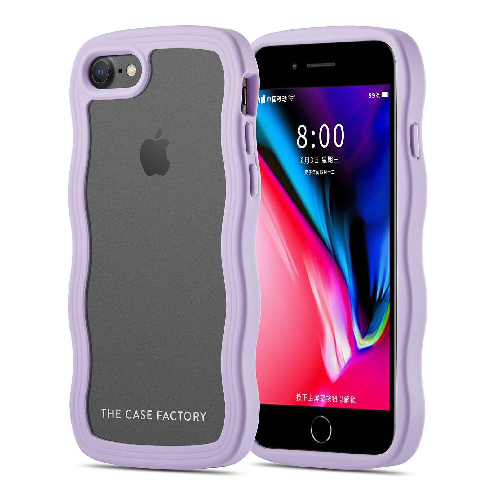 iPhone 8 The Wave Case, Lilla