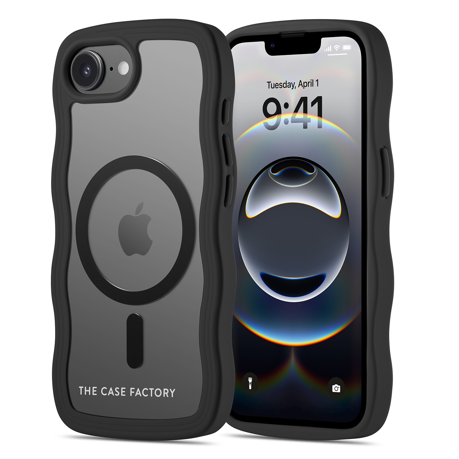 iPhone 16e The Wave Magnetic Case, Sort