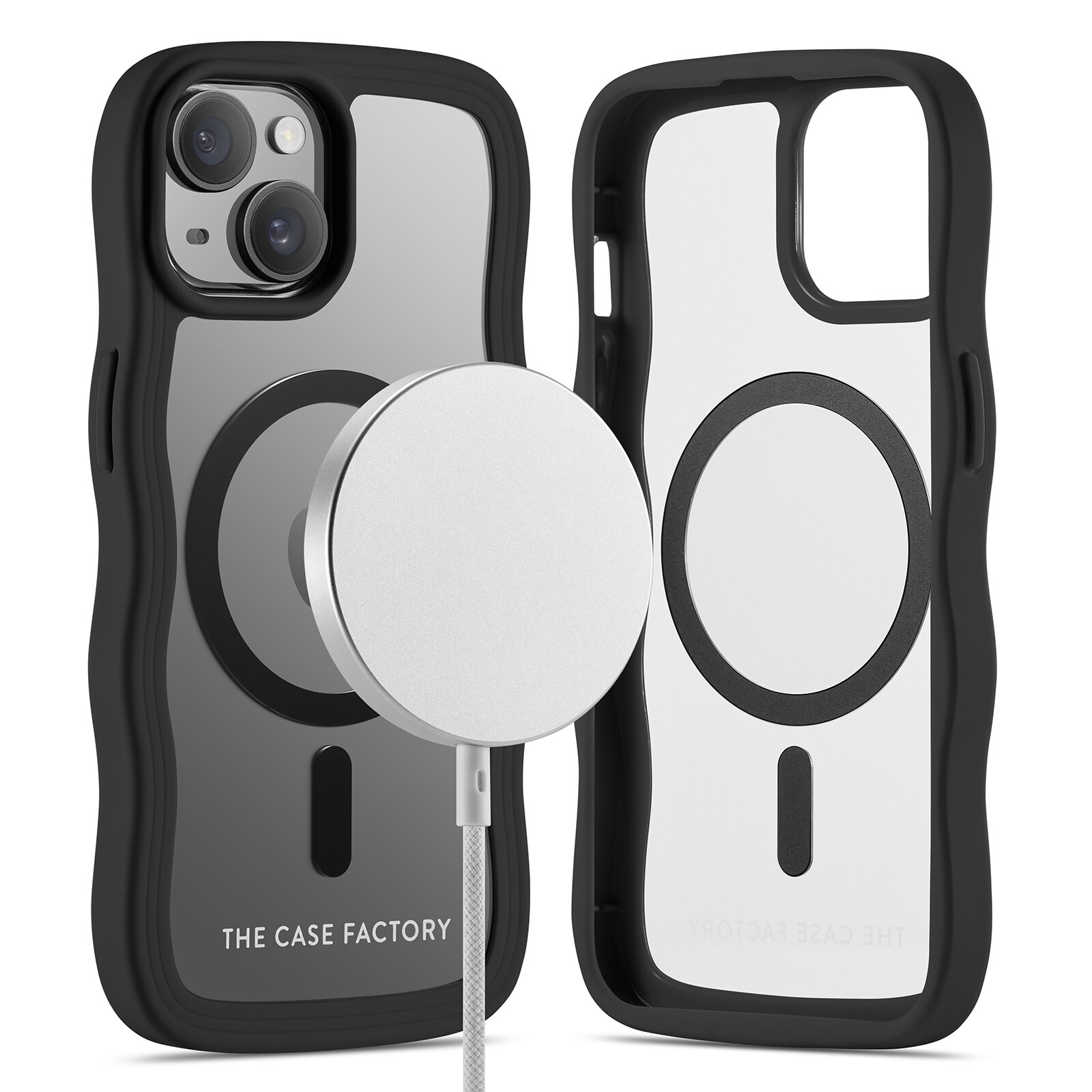 iPhone 14 The Wave Magnetic Case, Sort
