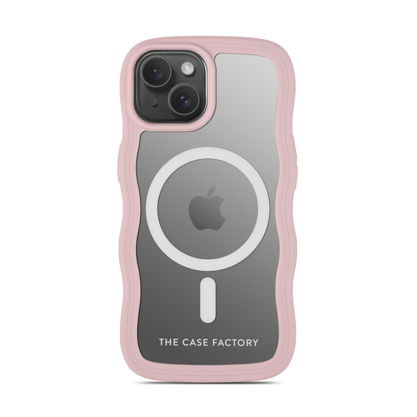 iPhone 15 The Wave Magnetic Case, Lyserød