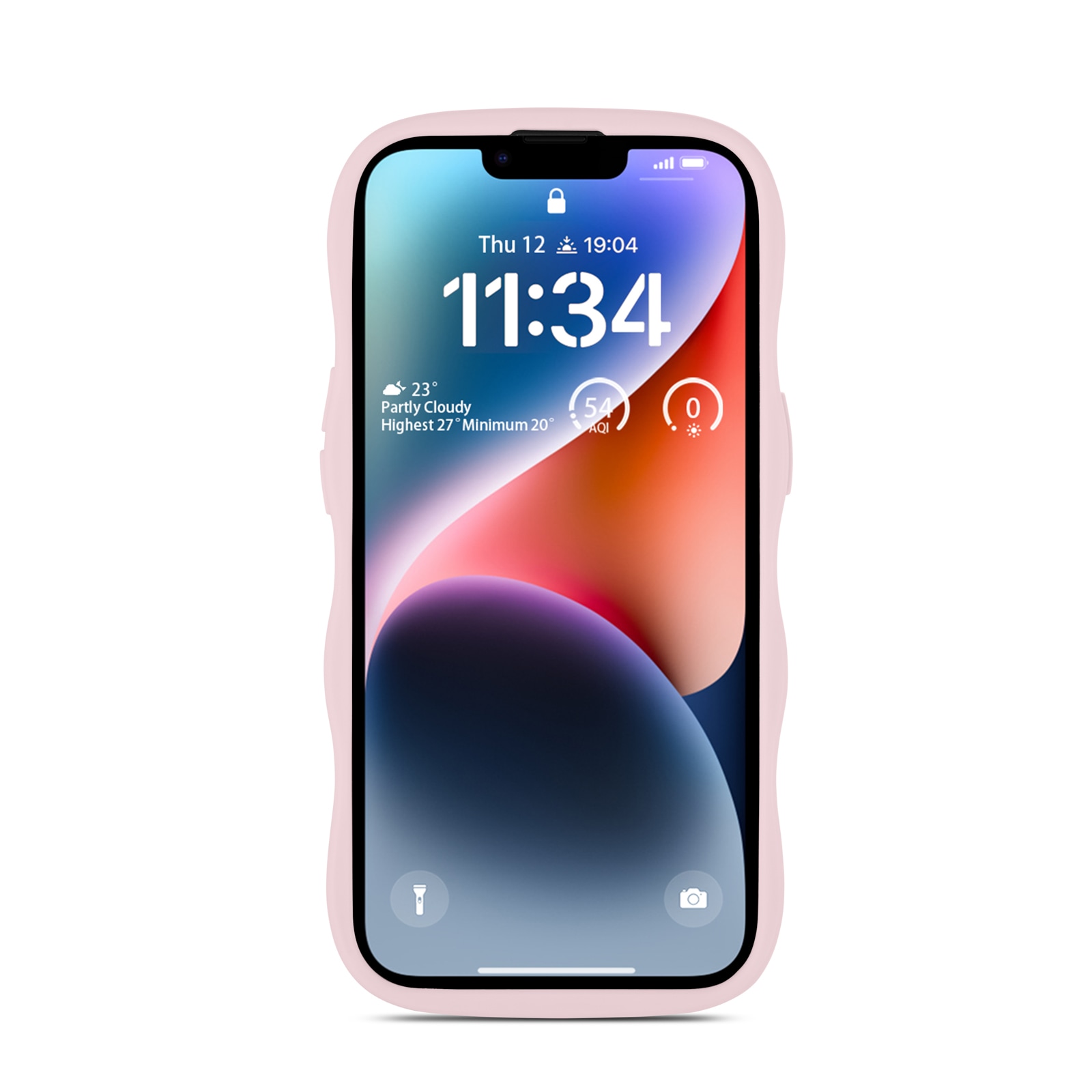 iPhone 15 The Wave Case, Lyserød