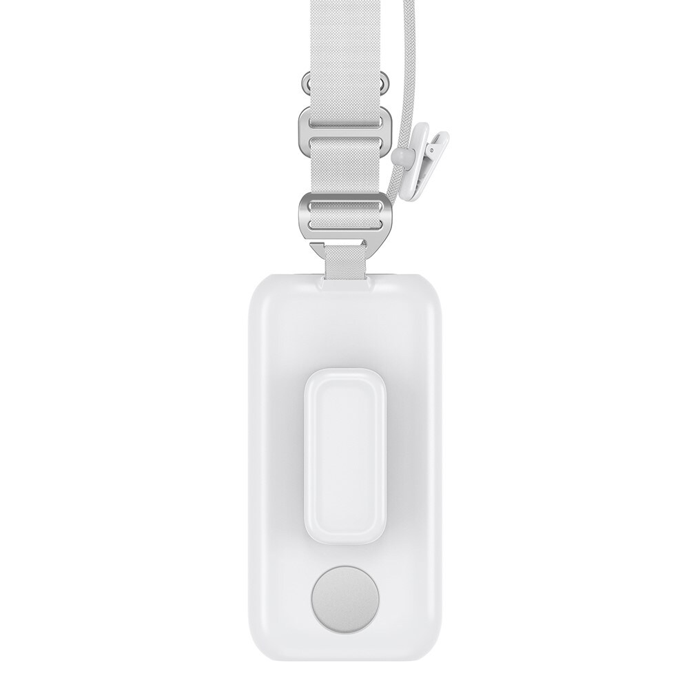 Apple Vision Pro Battery beskyttelsescover med skulderrem og klips, Hvid