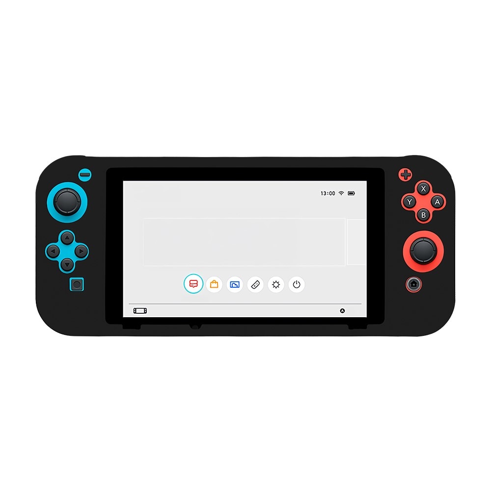 Nintendo Switch Stødabsorberende silikonecover, Sort