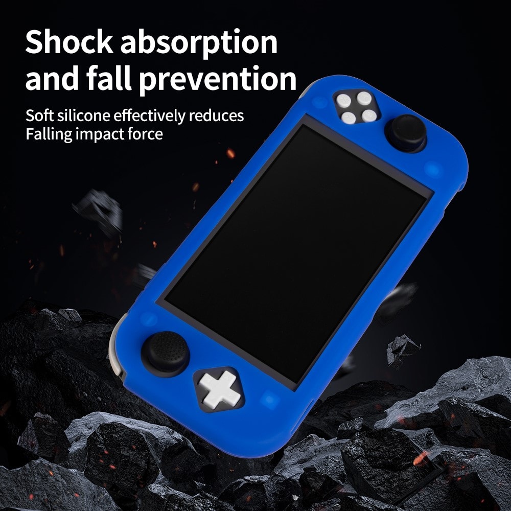 Nintendo Switch Lite Stødabsorberende silikonecover, Sort