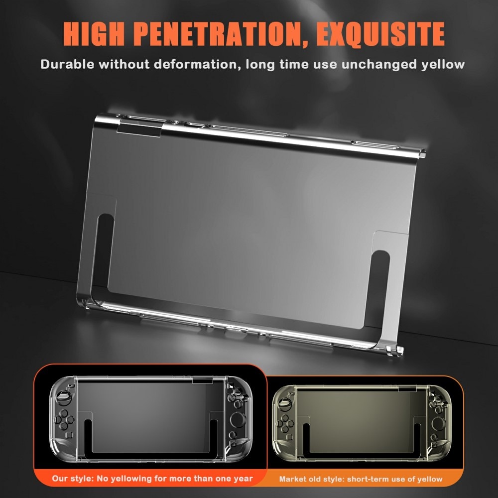 Nintendo Switch 2 Beskyttende TPU-cover, Gennemsigtig