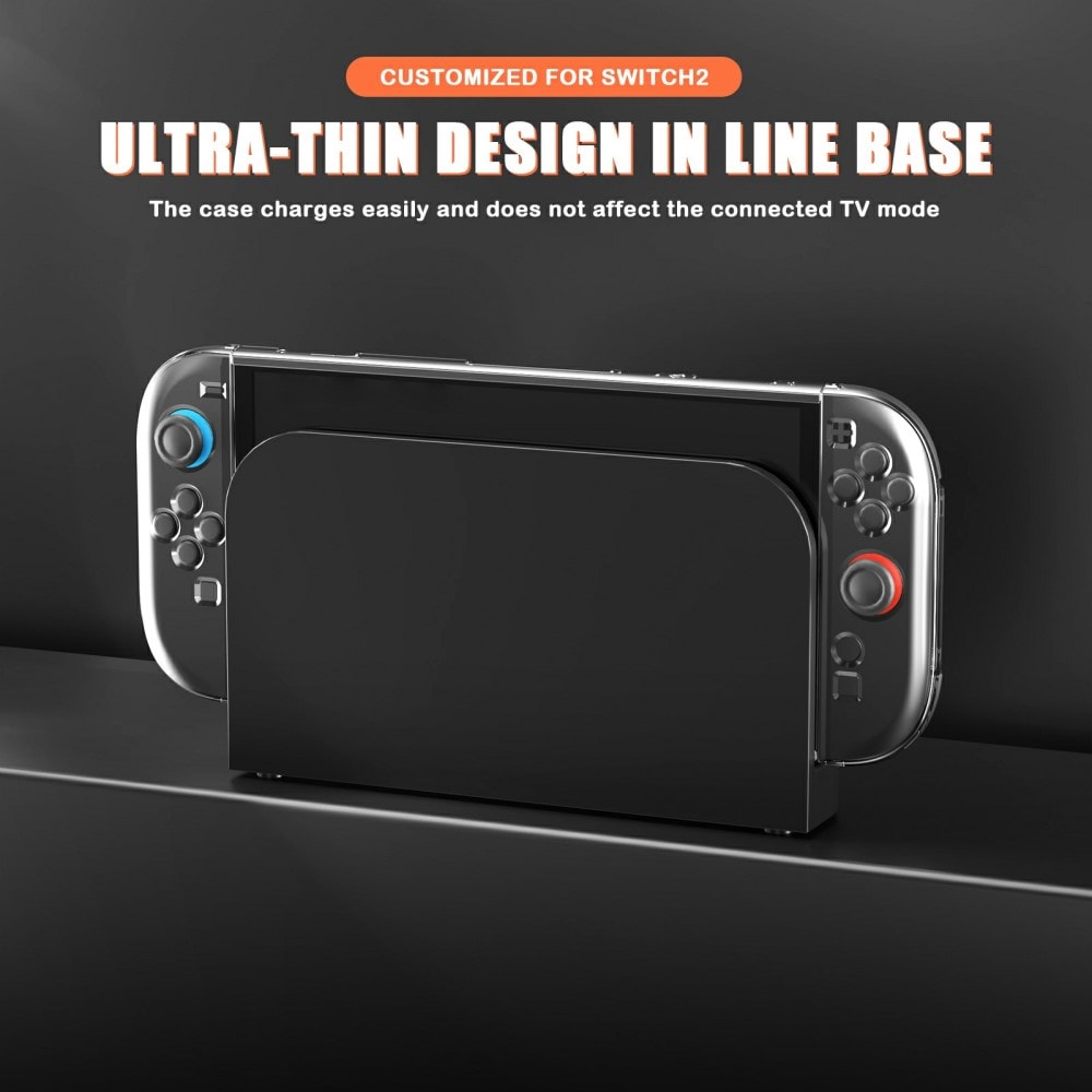 Nintendo Switch 2 Beskyttende TPU-cover, Gennemsigtig