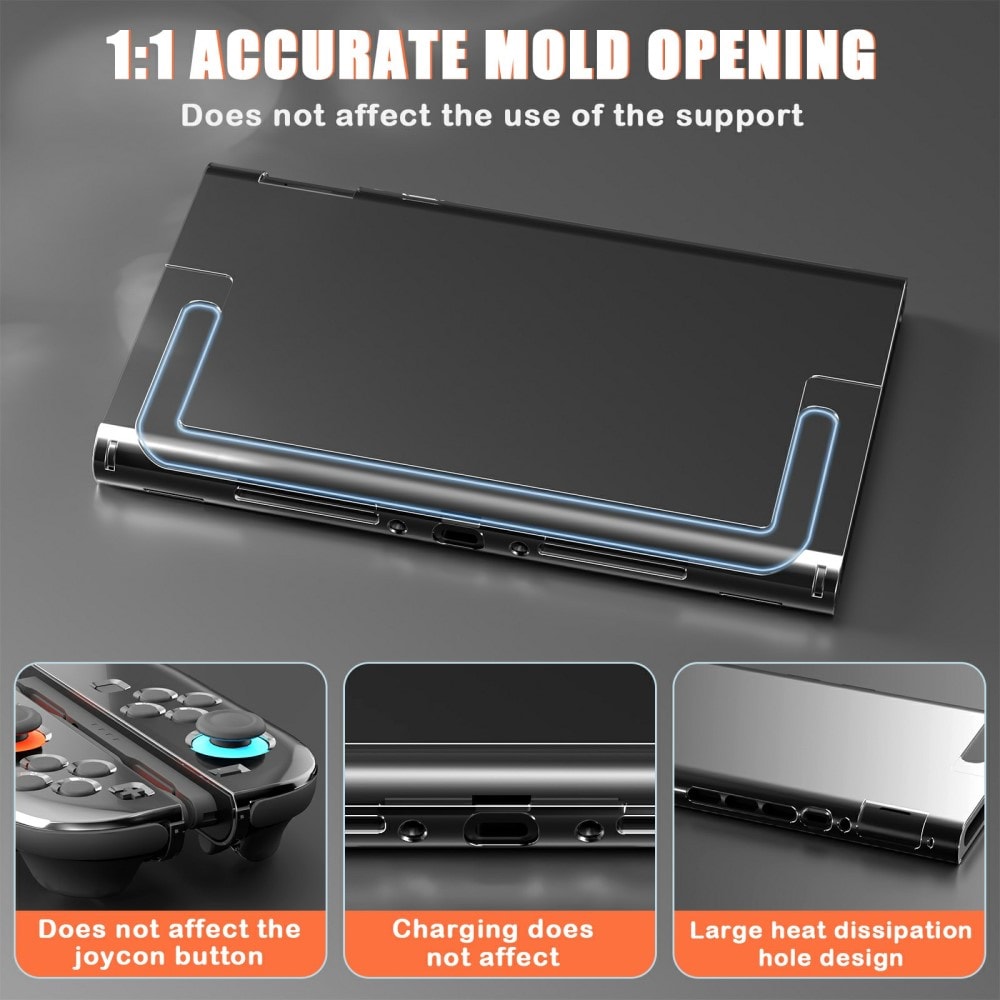 Nintendo Switch 2 Beskyttende TPU-cover, Gennemsigtig