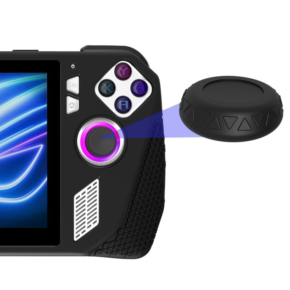 Asus ROG Ally silikonecover med tommelfingergreb, Sort