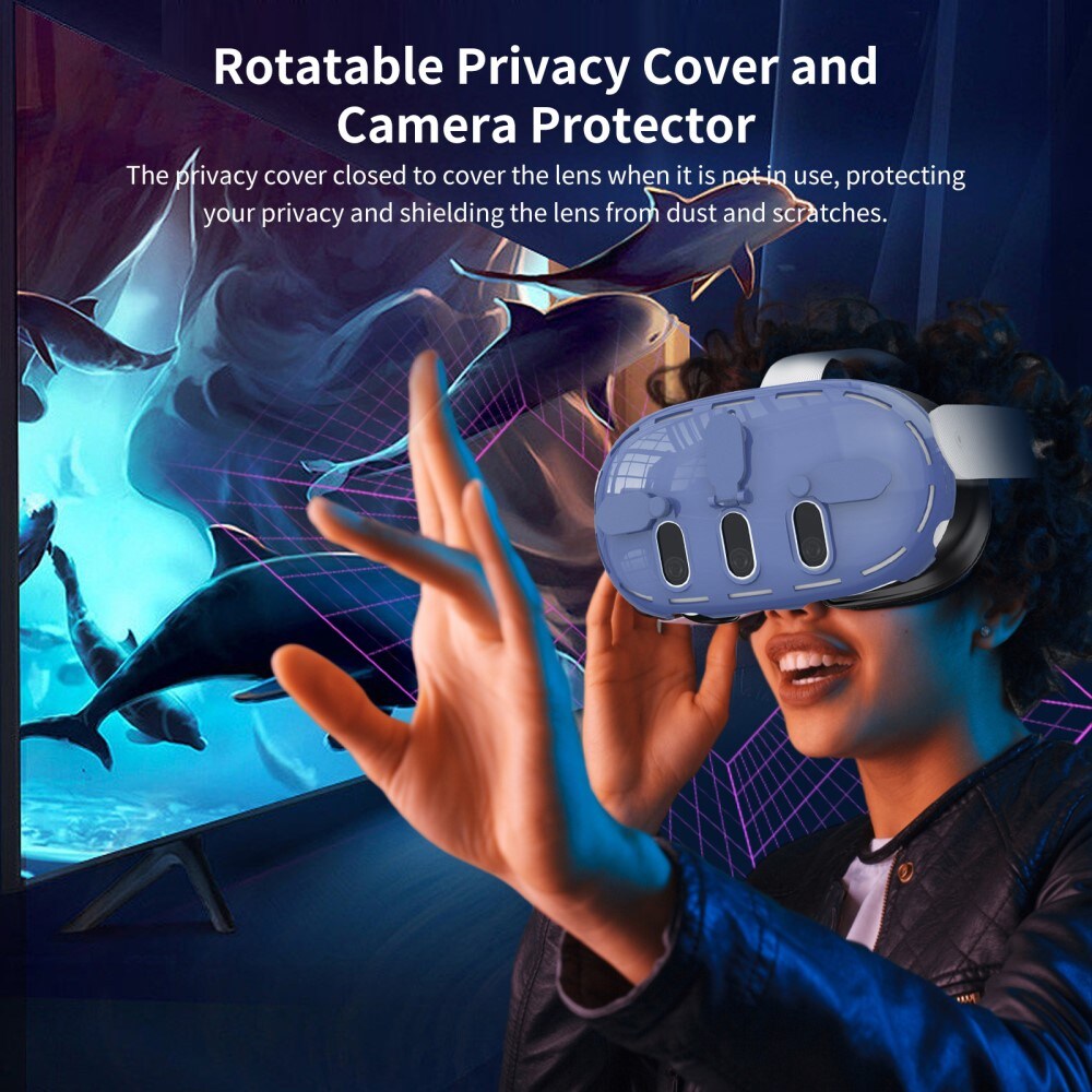 Meta Quest 3 VR beskyttende hardcase, Gennemsigtig