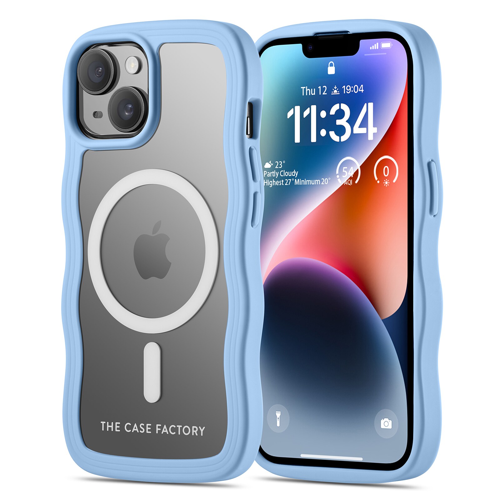 iPhone 13 The Wave Magnetic Case, Blå