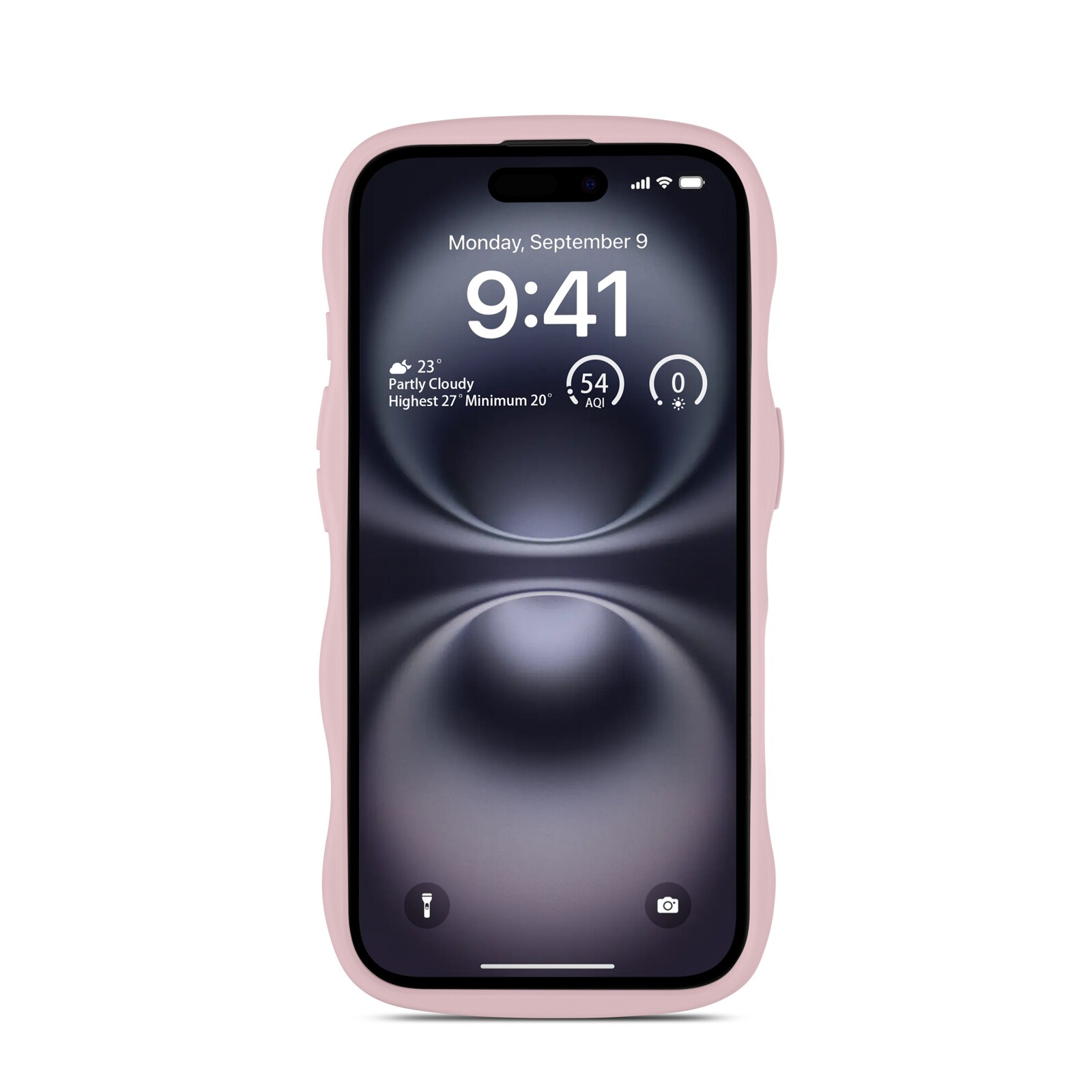 iPhone 16 The Wave Magnetic Case, Lyserød