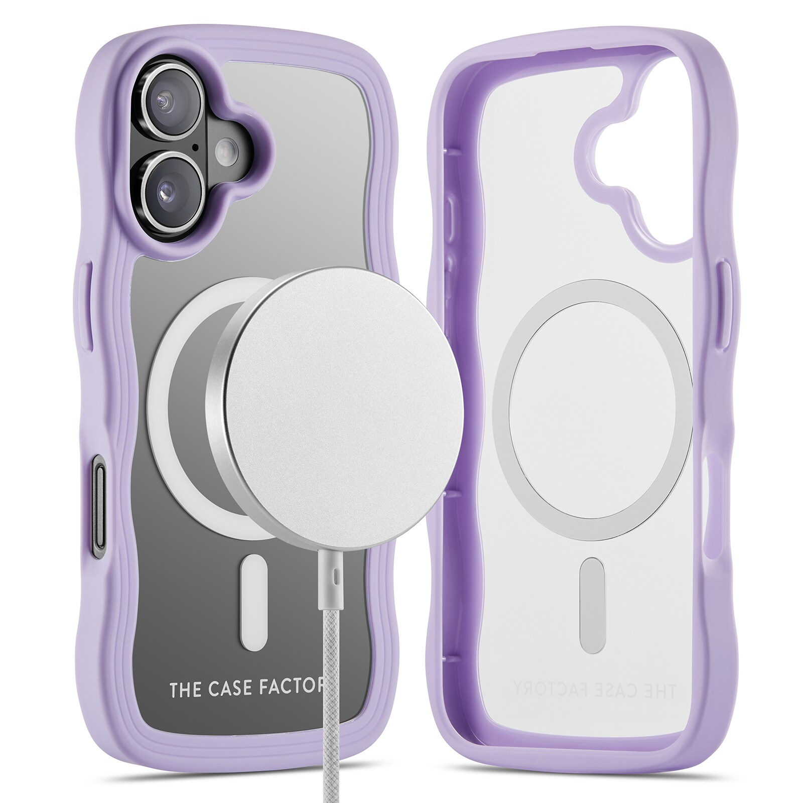 iPhone 16 The Wave Magnetic Case, Lilla