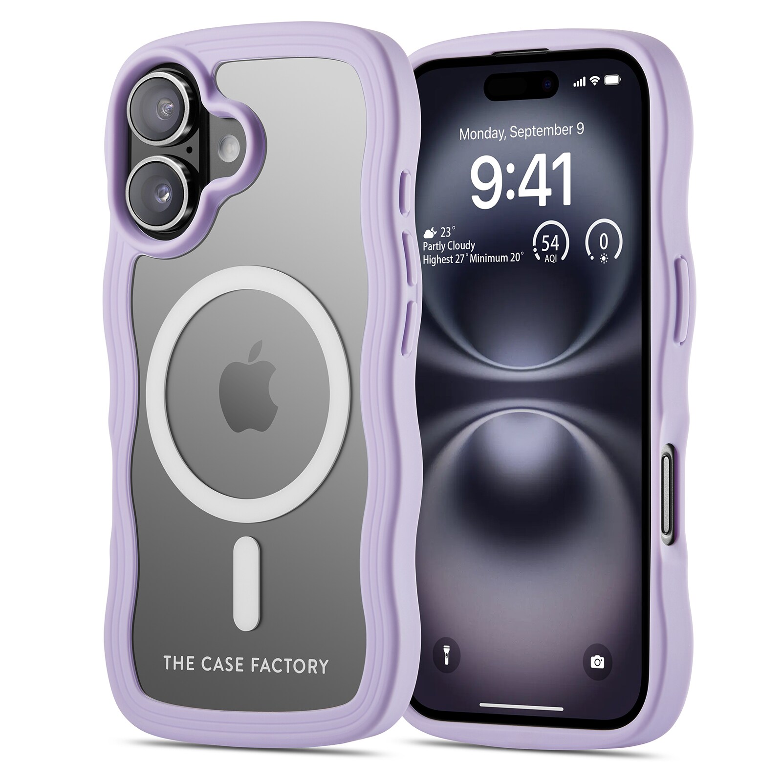 iPhone 16 The Wave Magnetic Case, Lilla